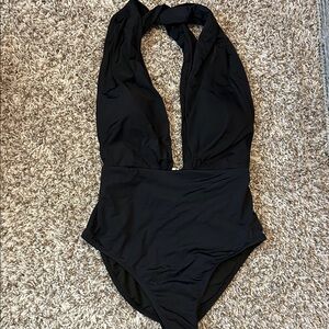 Black Halter One-Piece Swimsuit - Women's Classic Swim! New and Never Worn!